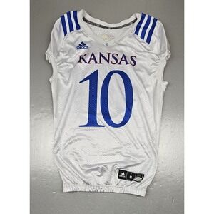 Adidas Kansas KU Jayhawks Practice Jersey #10 Mens‎ Med. Player Issued 2021